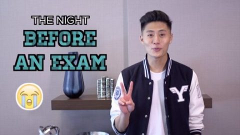 The night before final exams
