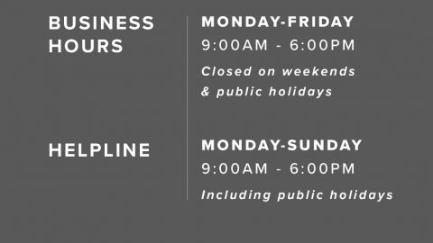 Business Hours and Helpline